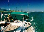 Entering the channel to Maupiti (John Beck).
